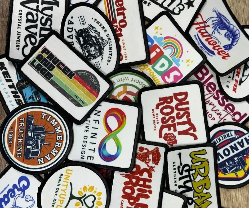 Custom Full Color Iron On Patches for Apparel Branding and Logos