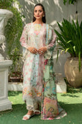 3PC Embroidered stitched Lawn Suit KC-4146