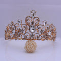 Baroque bridal crown bridal wedding alloy headdress European and American gold luxury headband Crown wedding accessories