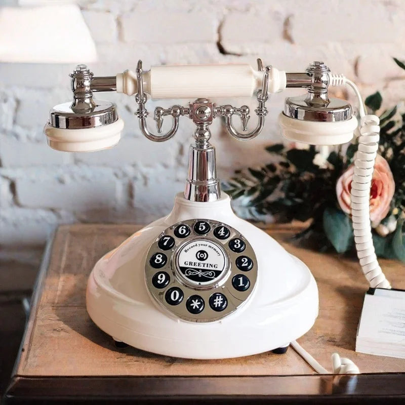 Voice Guestbook Phone Wedding Telephone Classic Retro Craftsmanship Recording Guestbook For Confessional Wedding Birthday Party