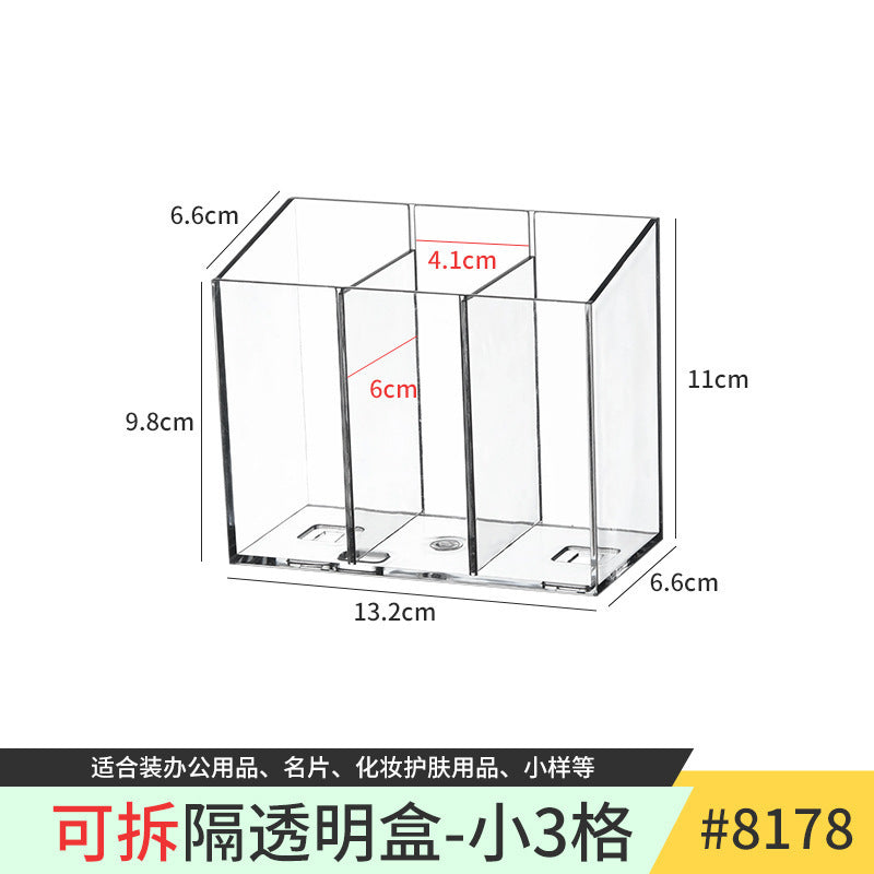 Bathroom Mirror Cabinet Storage Box Transparent Layered Partition Cosmetics and Skin Care Products Bathroom Cabinet Storage Rack