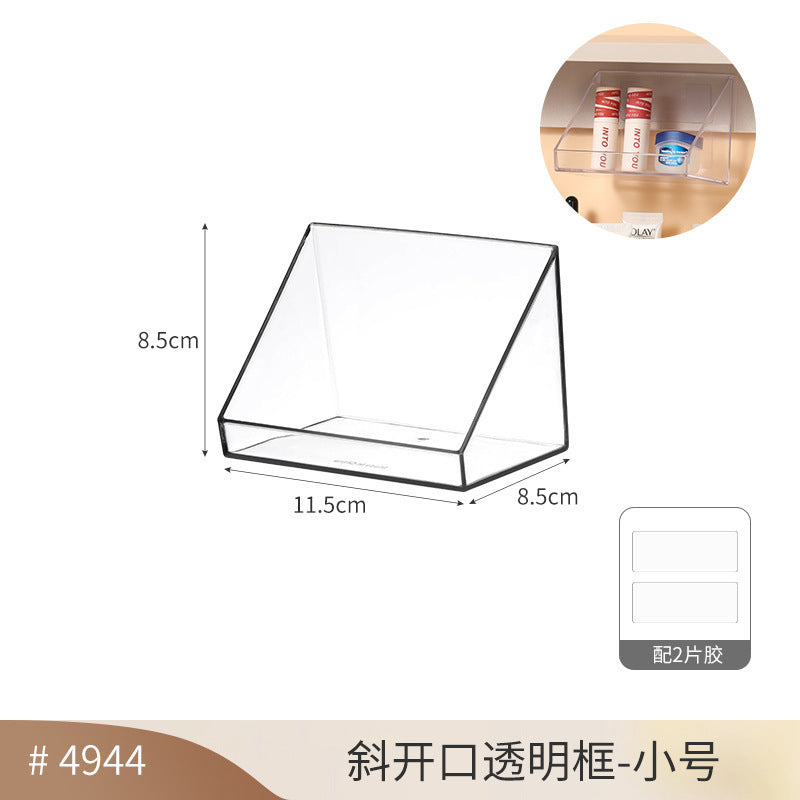 Bathroom Mirror Cabinet Storage Box Transparent Layered Partition Cosmetics and Skin Care Products Bathroom Cabinet Storage Rack