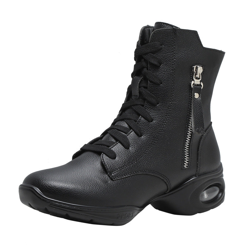 9906 Adult Dance Shoes Sailor Dance Shoes Women's Autumn and Winter Modern Dance Square Dance Shoes All-Season Soft-Soled Dance Shoes
