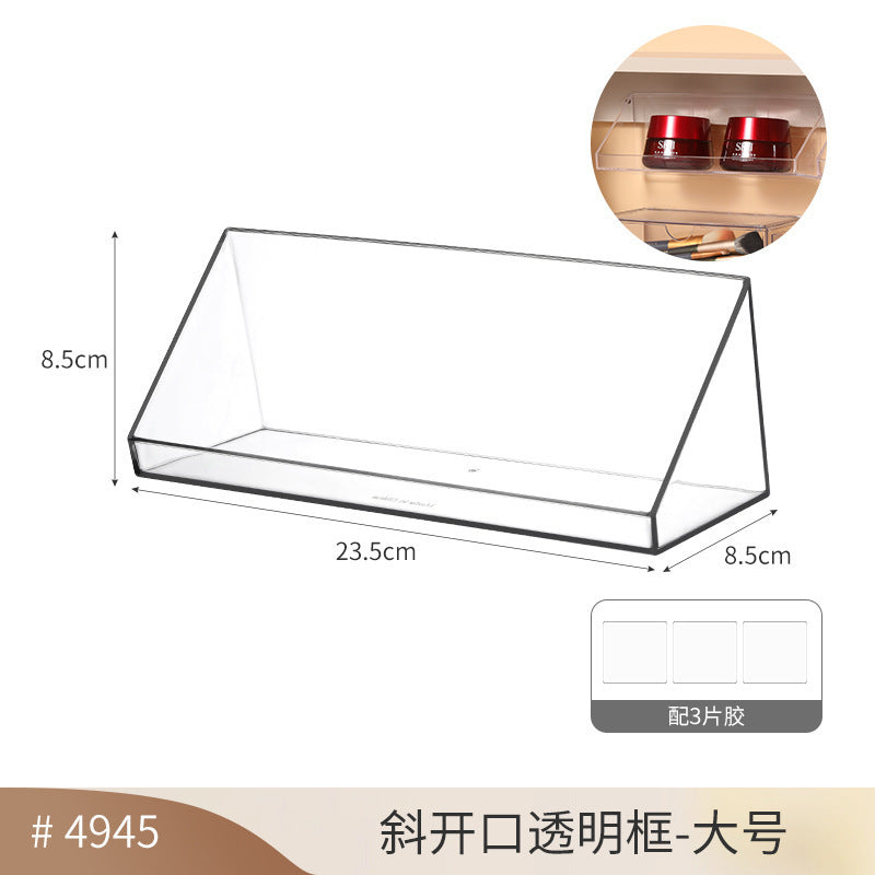 Bathroom Mirror Cabinet Storage Box Transparent Layered Partition Cosmetics and Skin Care Products Bathroom Cabinet Storage Rack