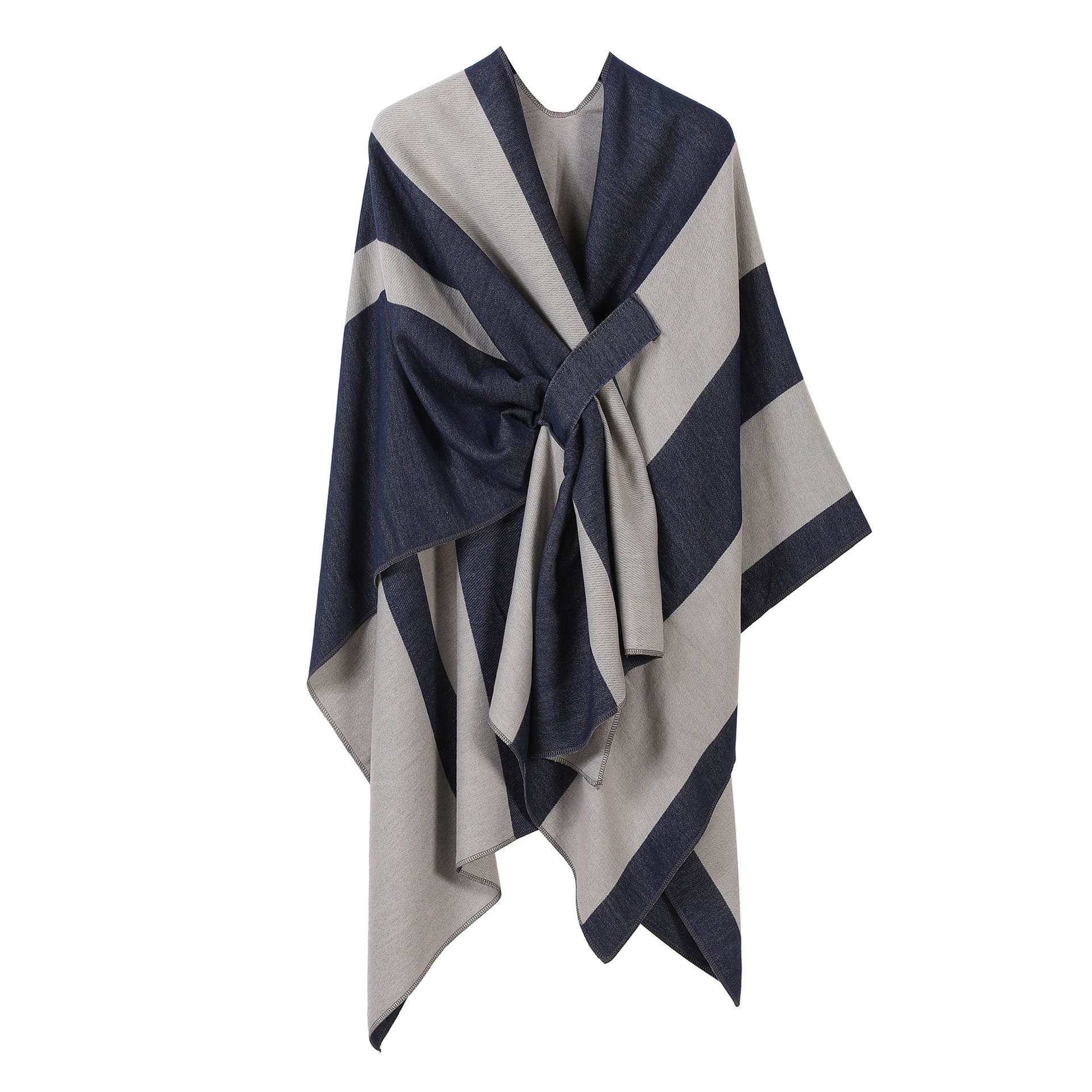 Jiangnan Watertown Knitted Shawl High-end Ethnic Style Cloak Western Sichuan Yunnan Travel Wear Imitation Cashmere Cape Women