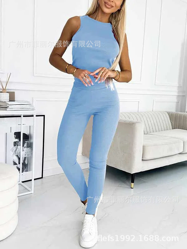 Amazon Hot Products Women's Sports Casual Hooded Sweater Thickened Thread Slim Vest Pants Three-Piece Set