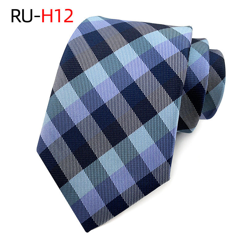 Tie Men's British Vintage Brown khaki brown Plaid Business Casual Striped Red Wedding Tie