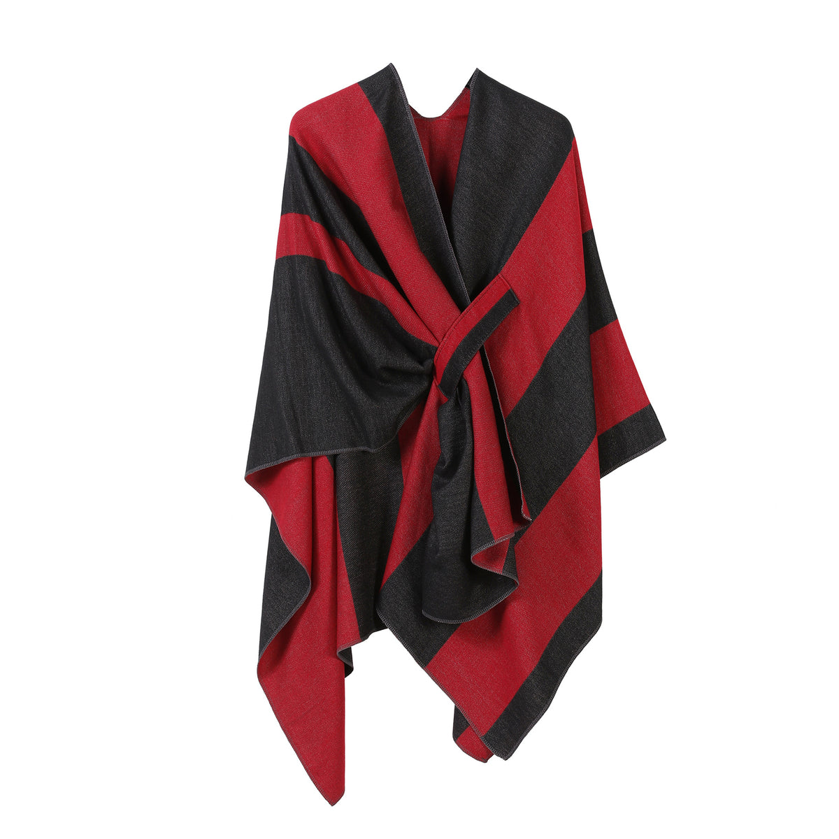 Jiangnan Watertown Knitted Shawl High-end Ethnic Style Cloak Western Sichuan Yunnan Travel Wear Imitation Cashmere Cape Women