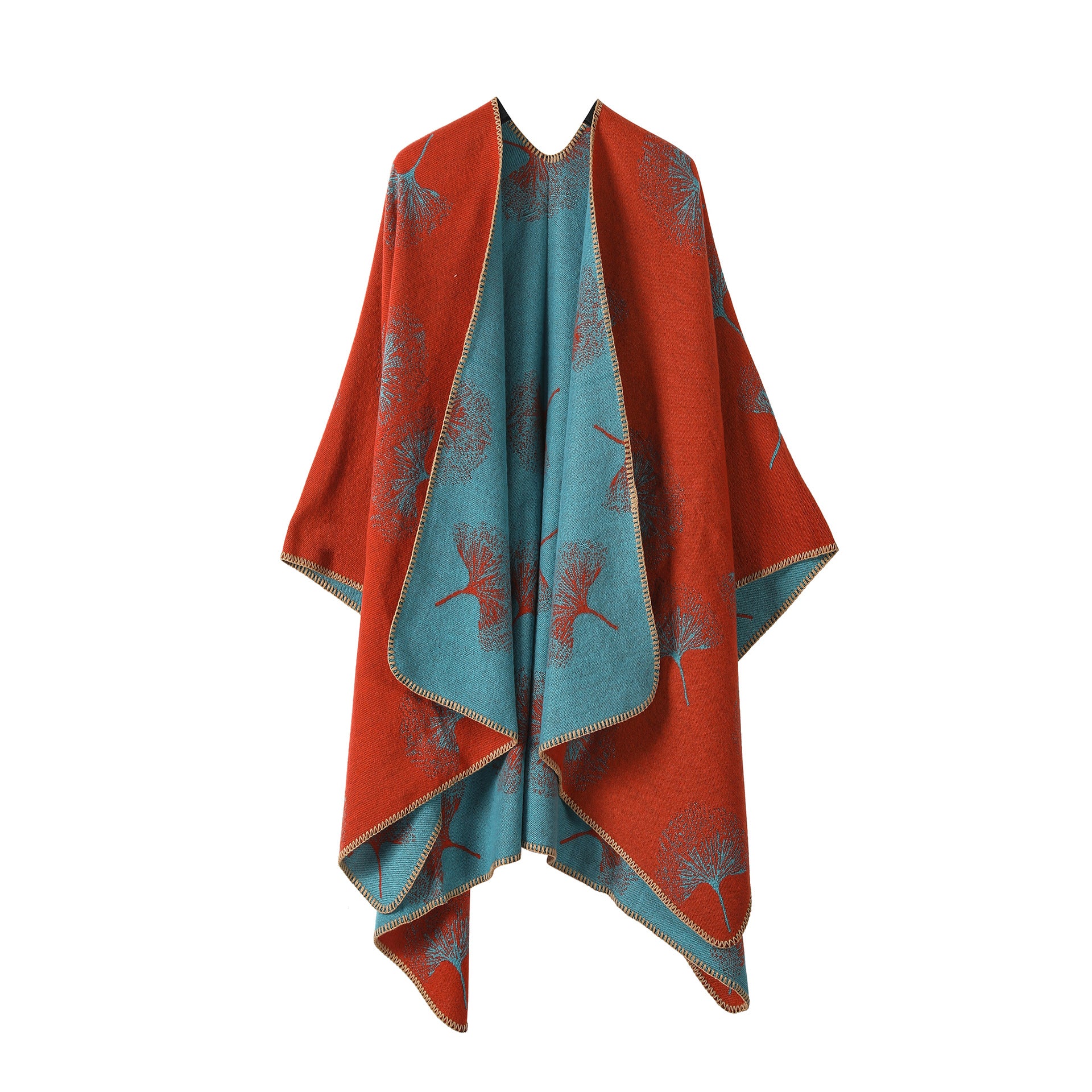Jiangnan Watertown Knitted Shawl High-end Ethnic Style Cloak Western Sichuan Yunnan Travel Wear Imitation Cashmere Cape Women