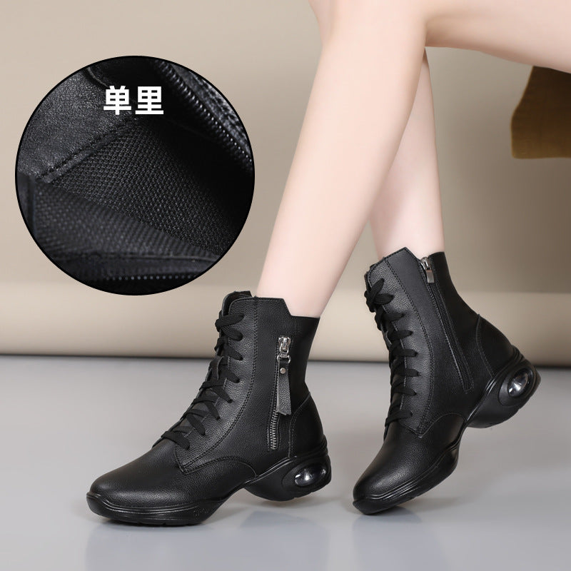 9906 Adult Dance Shoes Sailor Dance Shoes Women's Autumn and Winter Modern Dance Square Dance Shoes All-Season Soft-Soled Dance Shoes