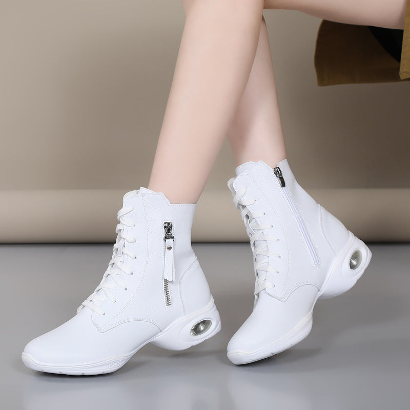 9906 Adult Dance Shoes Sailor Dance Shoes Women's Autumn and Winter Modern Dance Square Dance Shoes All-Season Soft-Soled Dance Shoes