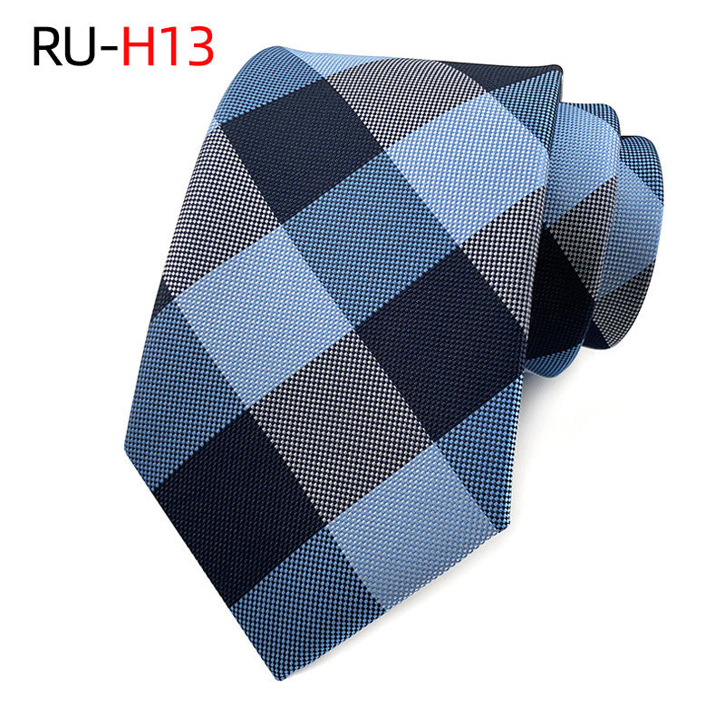 Tie Men's British Vintage Brown khaki brown Plaid Business Casual Striped Red Wedding Tie
