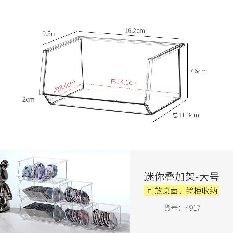 Bathroom Mirror Cabinet Storage Box Transparent Layered Partition Cosmetics and Skin Care Products Bathroom Cabinet Storage Rack