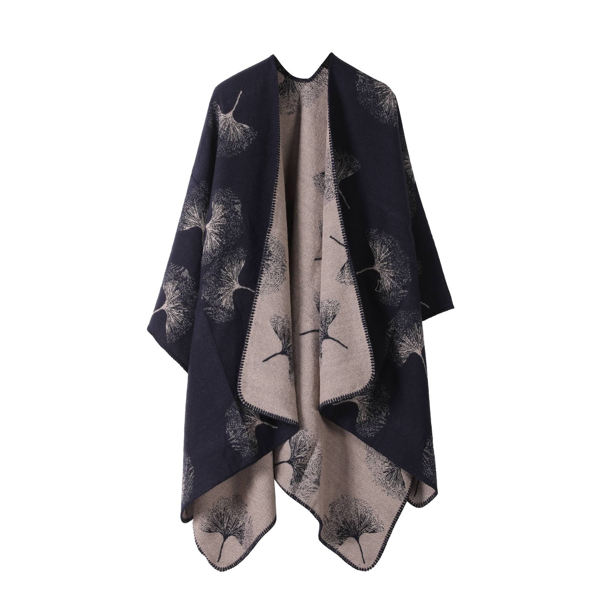 Jiangnan Watertown Knitted Shawl High-end Ethnic Style Cloak Western Sichuan Yunnan Travel Wear Imitation Cashmere Cape Women
