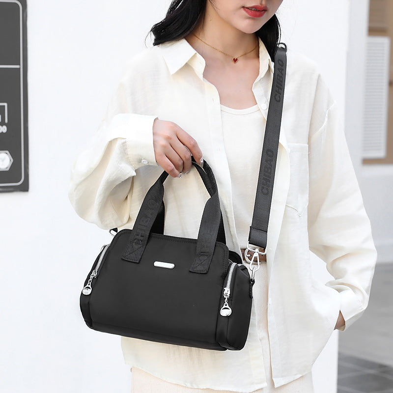 Chibao Women's Bag Fashionable Simple Large Capacity Casual Handbag Trendy All-match Waterproof Nylon Cloth Shoulder Crossbody Bag