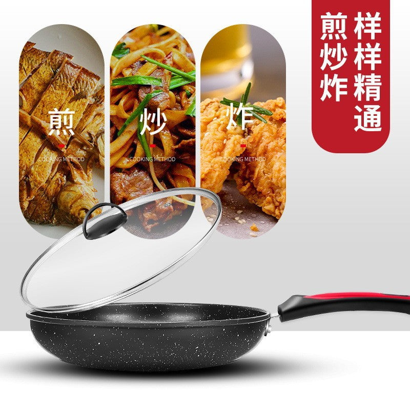 Maifan Stone Non-Stick Frying Pan for Home Use, Perfect for Frying Eggs, Compatible with Gas Stoves and Induction Cookers, Suitable for Making Pancakes and Stir-Frying