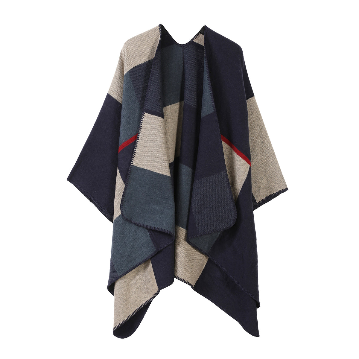 Jiangnan Watertown Knitted Shawl High-end Ethnic Style Cloak Western Sichuan Yunnan Travel Wear Imitation Cashmere Cape Women