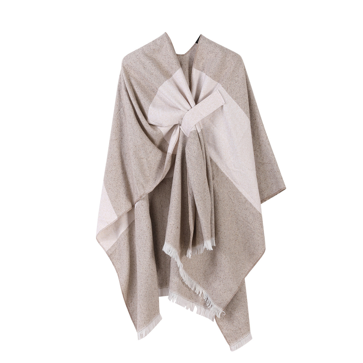 Jiangnan Watertown Knitted Shawl High-end Ethnic Style Cloak Western Sichuan Yunnan Travel Wear Imitation Cashmere Cape Women