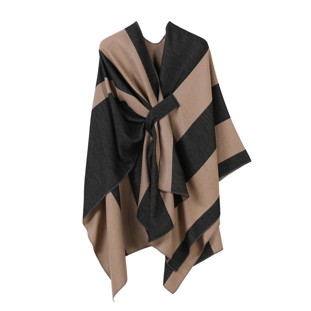 Jiangnan Watertown Knitted Shawl High-end Ethnic Style Cloak Western Sichuan Yunnan Travel Wear Imitation Cashmere Cape Women