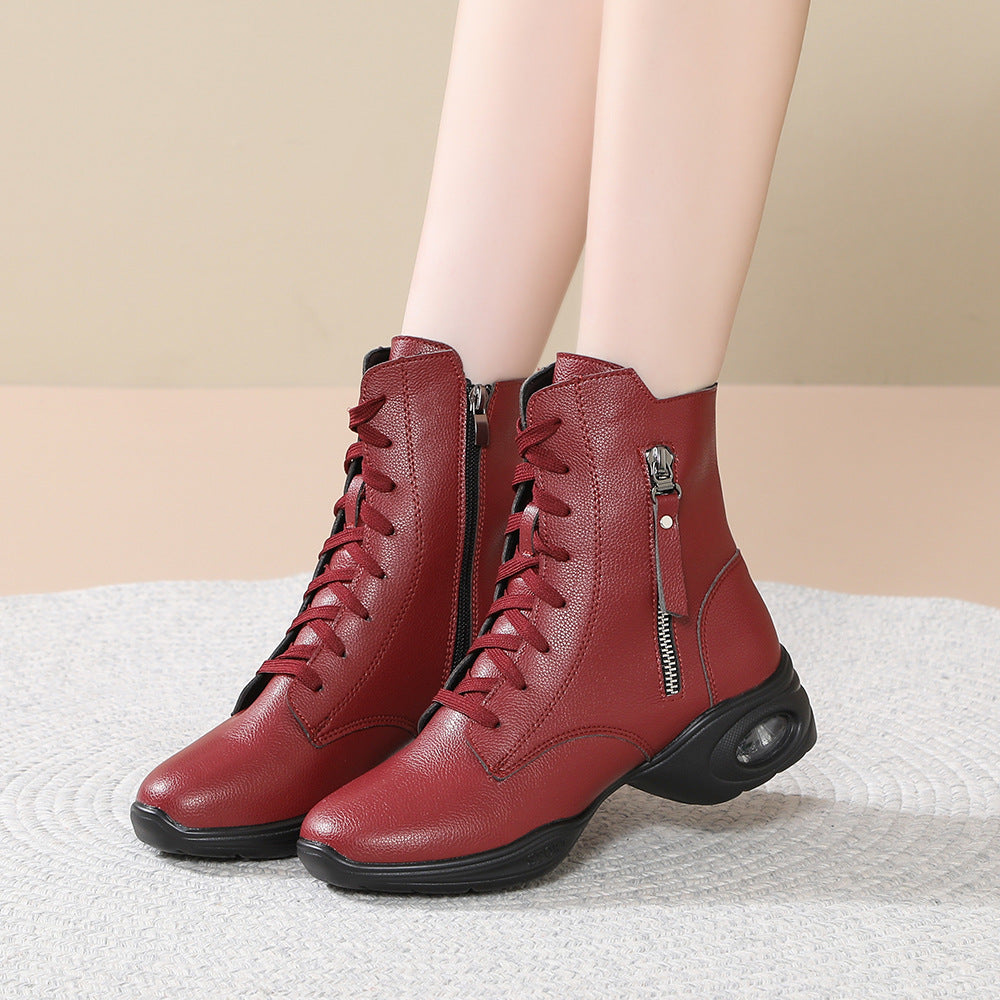 9906 Adult Dance Shoes Sailor Dance Shoes Women's Autumn and Winter Modern Dance Square Dance Shoes All-Season Soft-Soled Dance Shoes