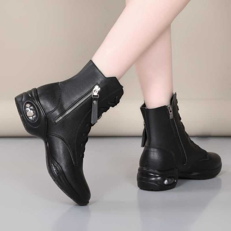9906 Adult Dance Shoes Sailor Dance Shoes Women's Autumn and Winter Modern Dance Square Dance Shoes All-Season Soft-Soled Dance Shoes