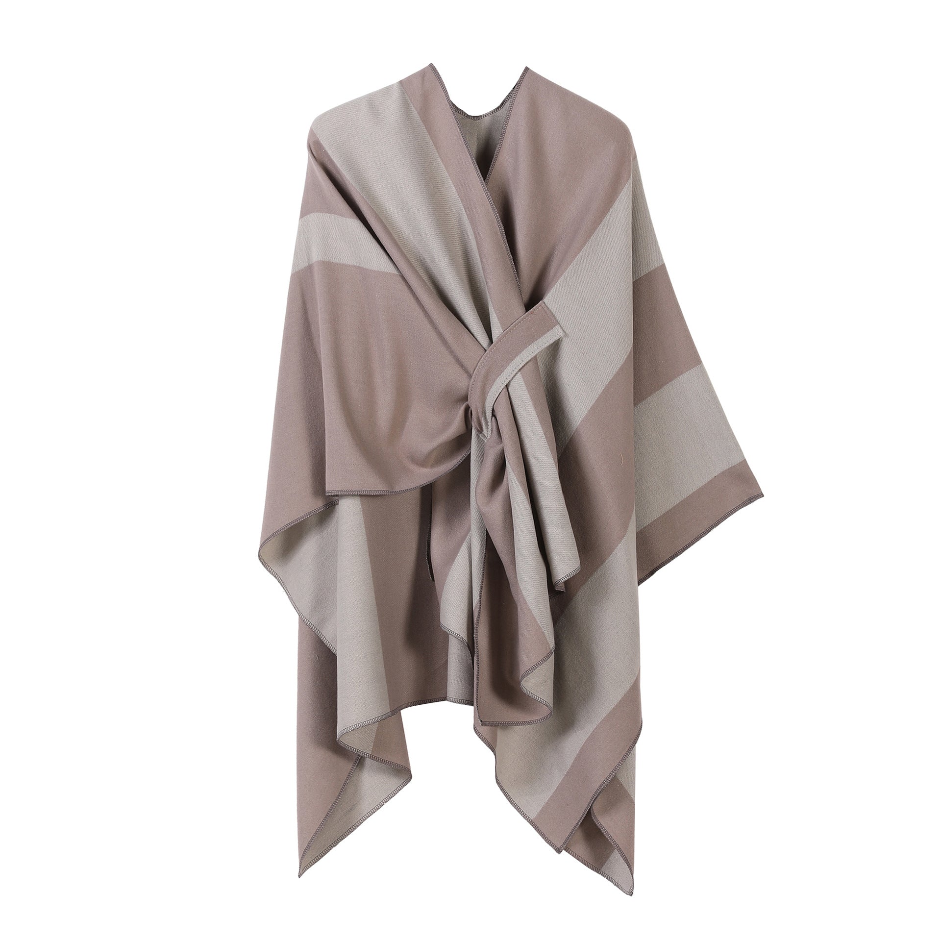 Jiangnan Watertown Knitted Shawl High-end Ethnic Style Cloak Western Sichuan Yunnan Travel Wear Imitation Cashmere Cape Women