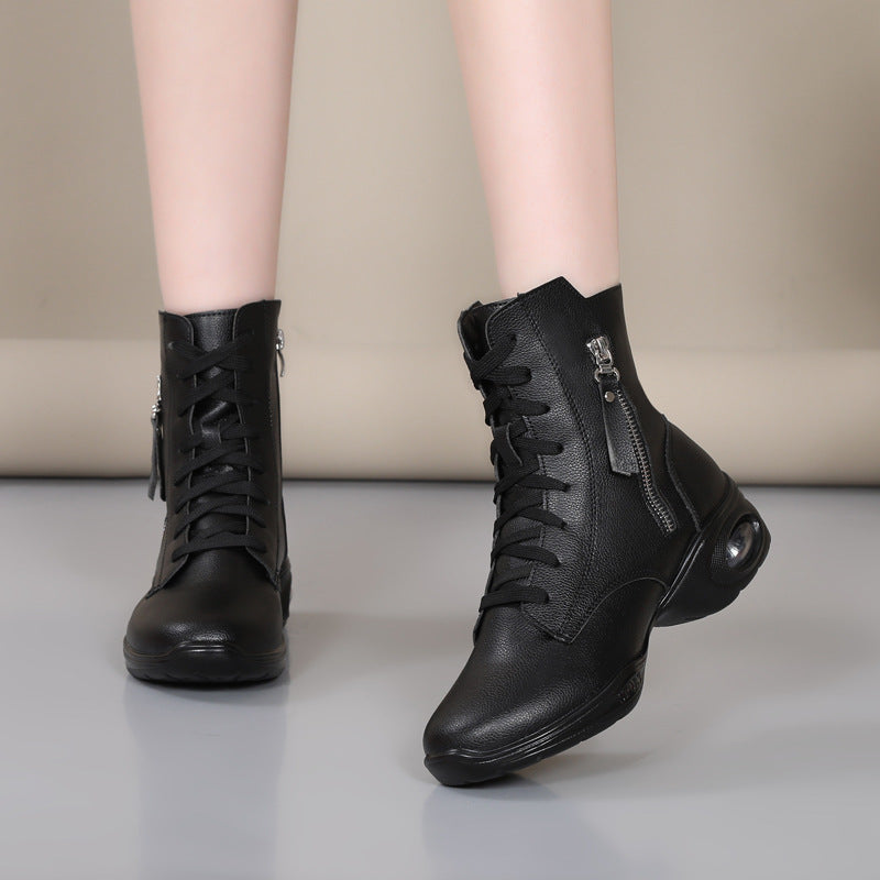 9906 Adult Dance Shoes Sailor Dance Shoes Women's Autumn and Winter Modern Dance Square Dance Shoes All-Season Soft-Soled Dance Shoes