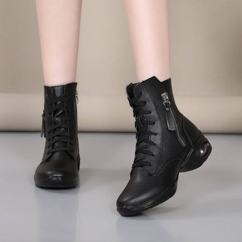 9906 Adult Dance Shoes Sailor Dance Shoes Women's Autumn and Winter Modern Dance Square Dance Shoes All-Season Soft-Soled Dance Shoes