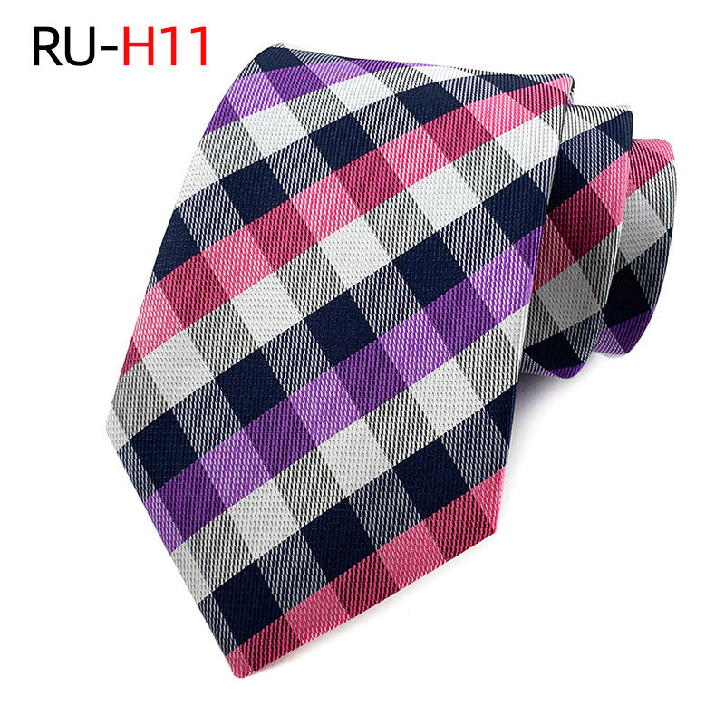 Tie Men's British Vintage Brown khaki brown Plaid Business Casual Striped Red Wedding Tie