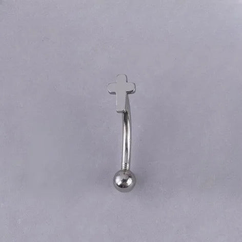 Fashion Stainless Steel Eyebrow Rings Piercing Jewelry Star Heart Colorful Cross Eyebrow Stad Eyebrow Bone Nail