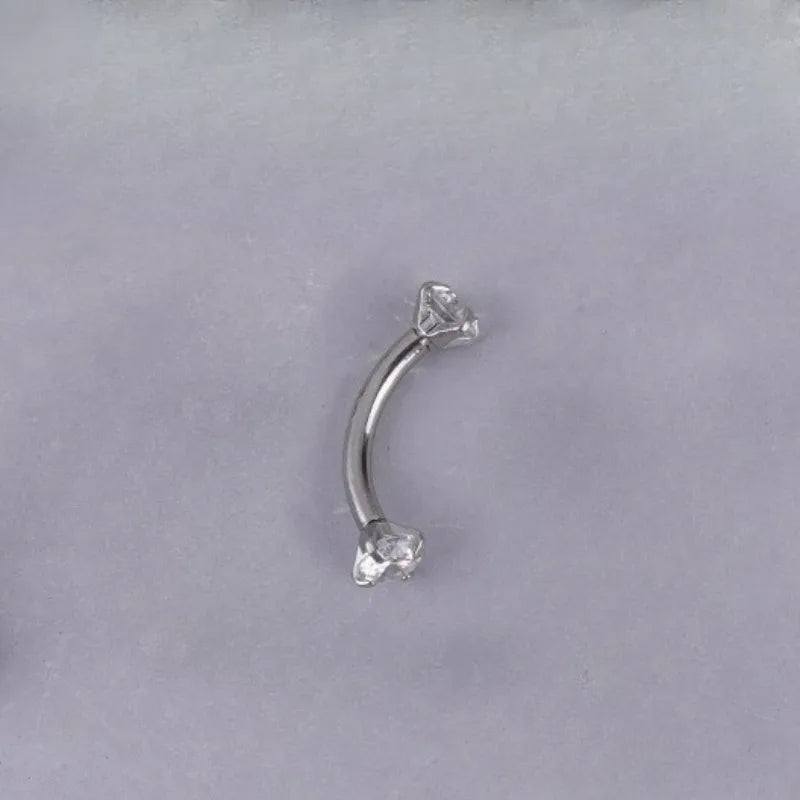 Fashion Stainless Steel Eyebrow Rings Piercing Jewelry Star Heart Colorful Cross Eyebrow Stad Eyebrow Bone Nail