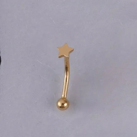 Fashion Stainless Steel Eyebrow Rings Piercing Jewelry Star Heart Colorful Cross Eyebrow Stad Eyebrow Bone Nail