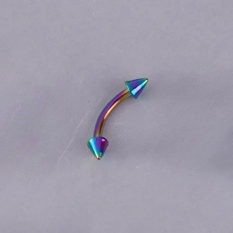 Fashion Stainless Steel Eyebrow Rings Piercing Jewelry Star Heart Colorful Cross Eyebrow Stad Eyebrow Bone Nail