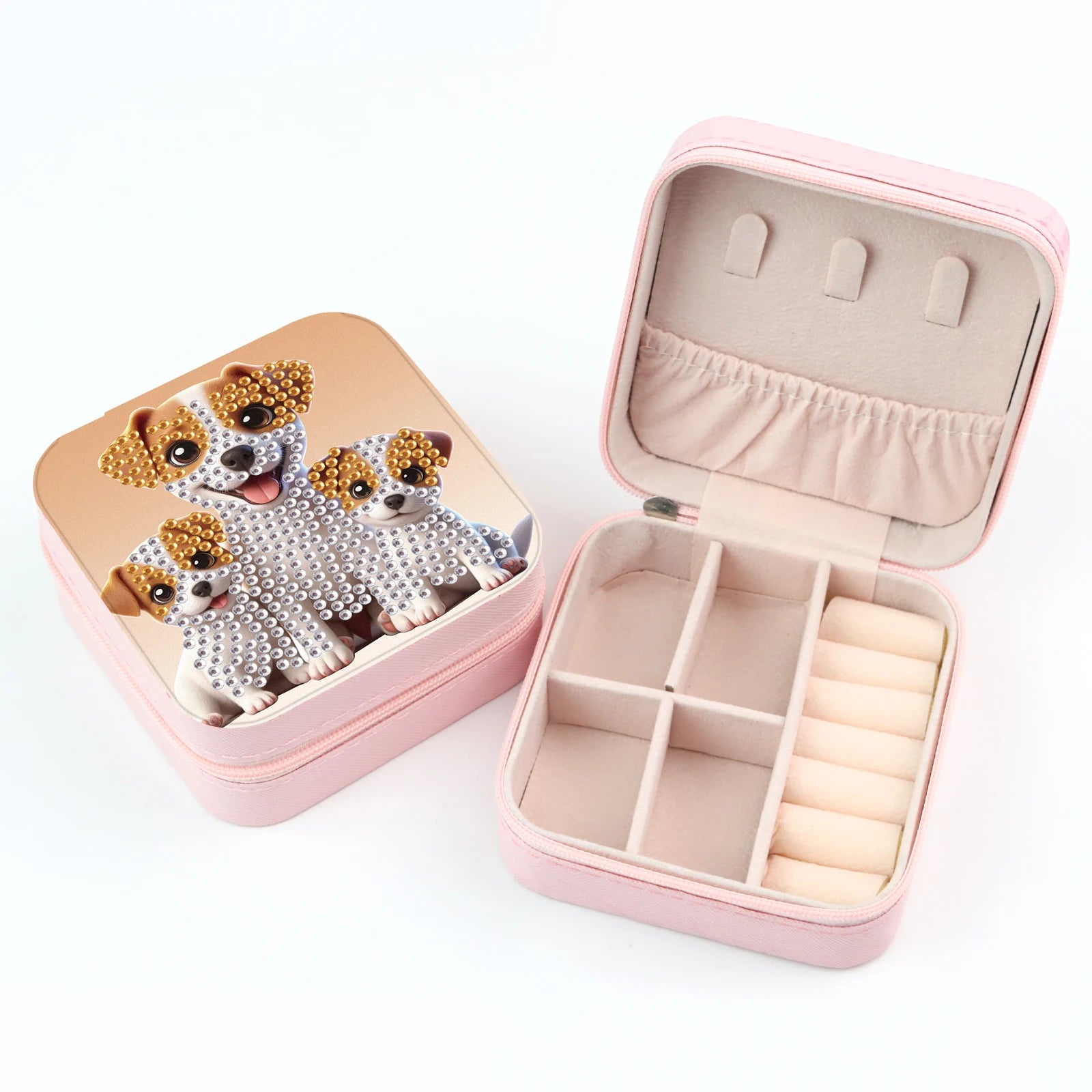 Diamond Painting Jewelry Organizer Box kit,flora and fauna DIY Jewelry Box for Adults,Portable Jewelry Case Jewelry storage Gift