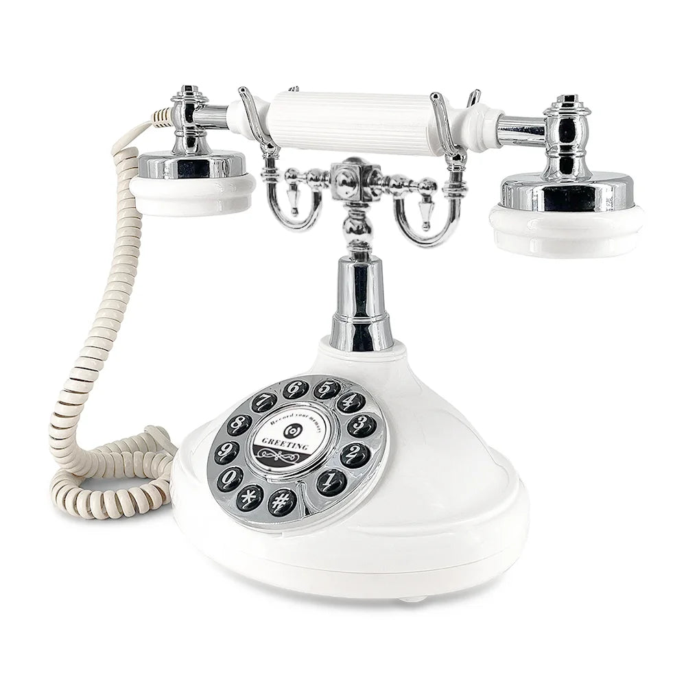 Voice Guestbook Phone Wedding Telephone Classic Retro Craftsmanship Recording Guestbook For Confessional Wedding Birthday Party