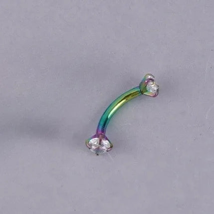 Fashion Stainless Steel Eyebrow Rings Piercing Jewelry Star Heart Colorful Cross Eyebrow Stad Eyebrow Bone Nail