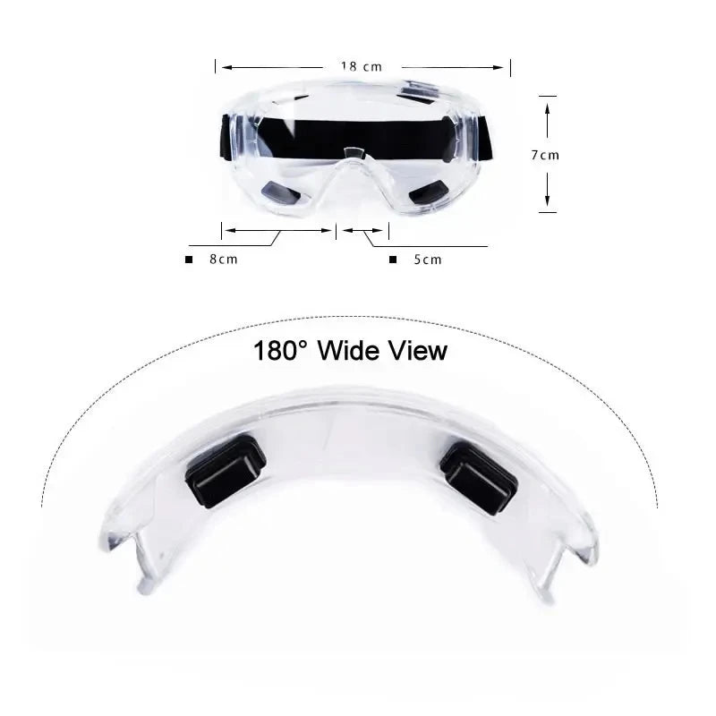 Half Face Mask Dust Safety Goggles Painting Gas Mask Respirator Set 10 Filters Dual KN95 Filters Safe Dust-proof Protective Mask