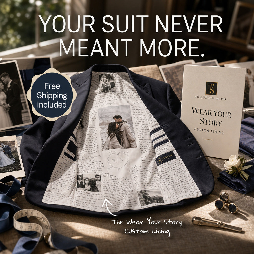 The Love Notes Custom Suit Lining