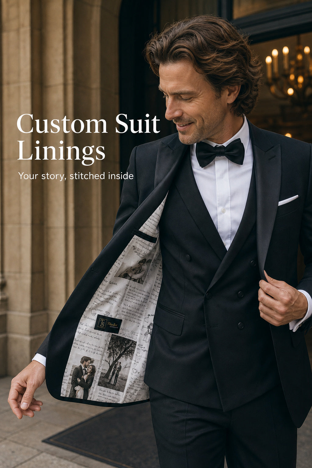 The Love Notes Custom Suit Lining