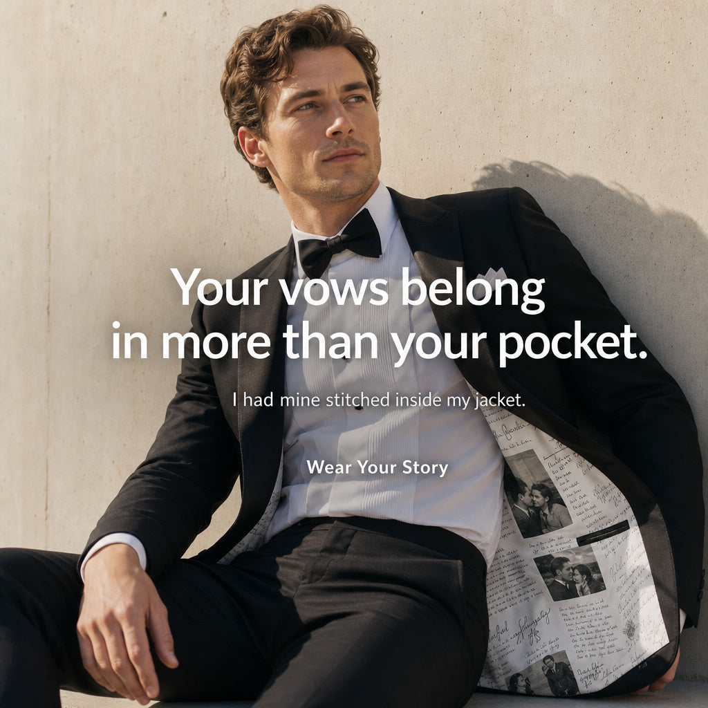 The Love Notes Custom Suit Lining