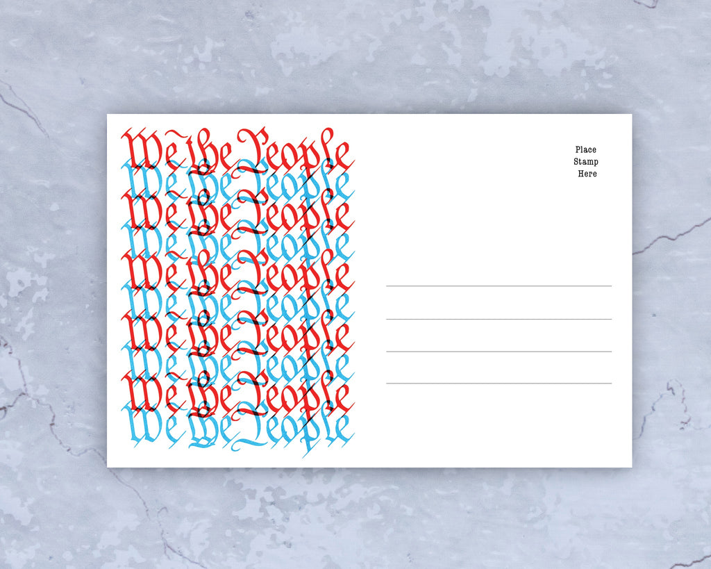 We The People – Blank 4x6 Voter Postcards | Voter Mailbag