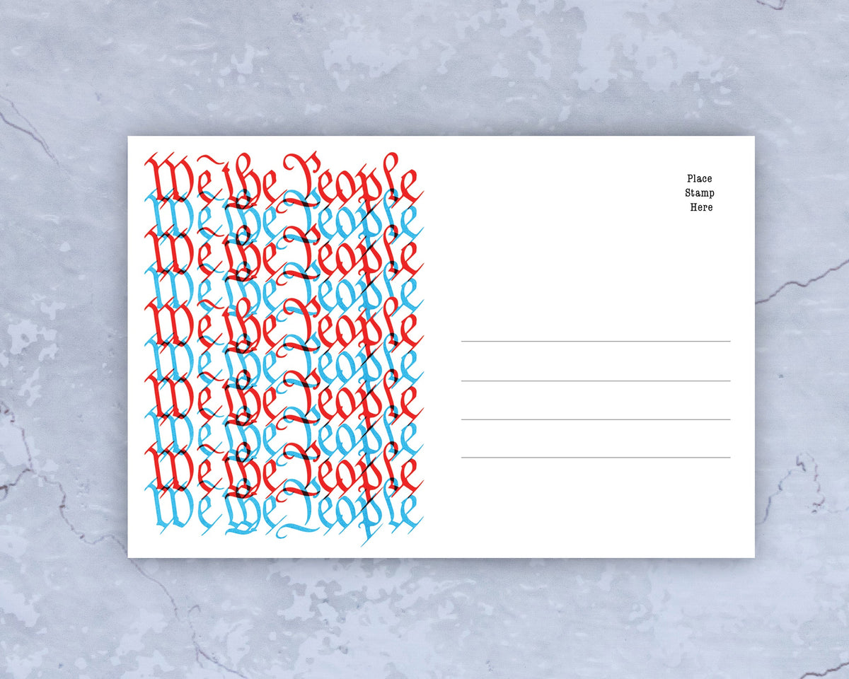 We The People – Blank 4x6 Voter Postcards | Voter Mailbag