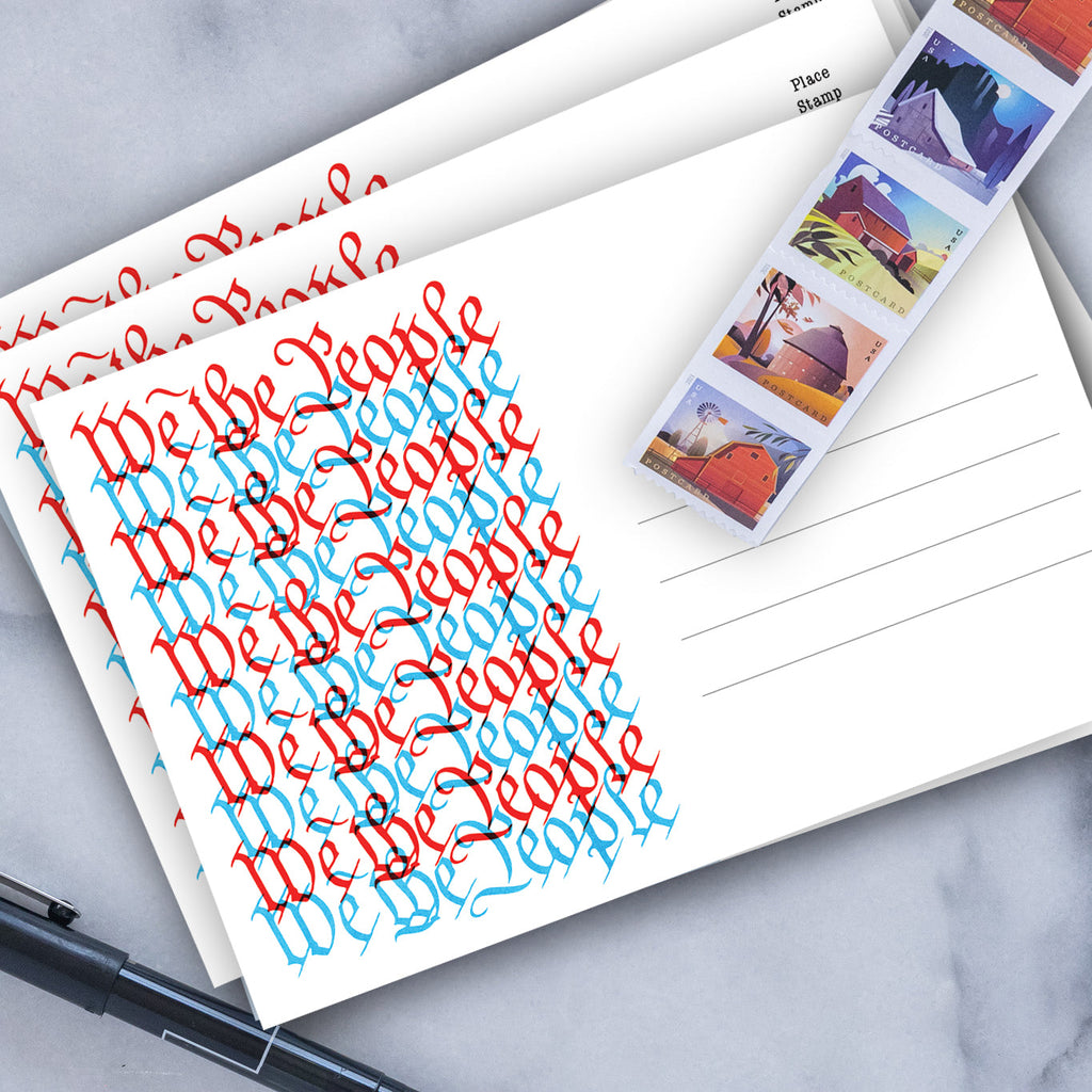 We The People – Blank 4x6 Voter Postcards | Voter Mailbag