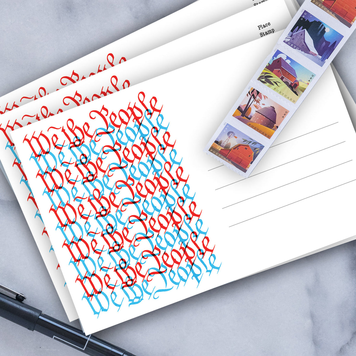 We The People – Blank 4x6 Voter Postcards | Voter Mailbag