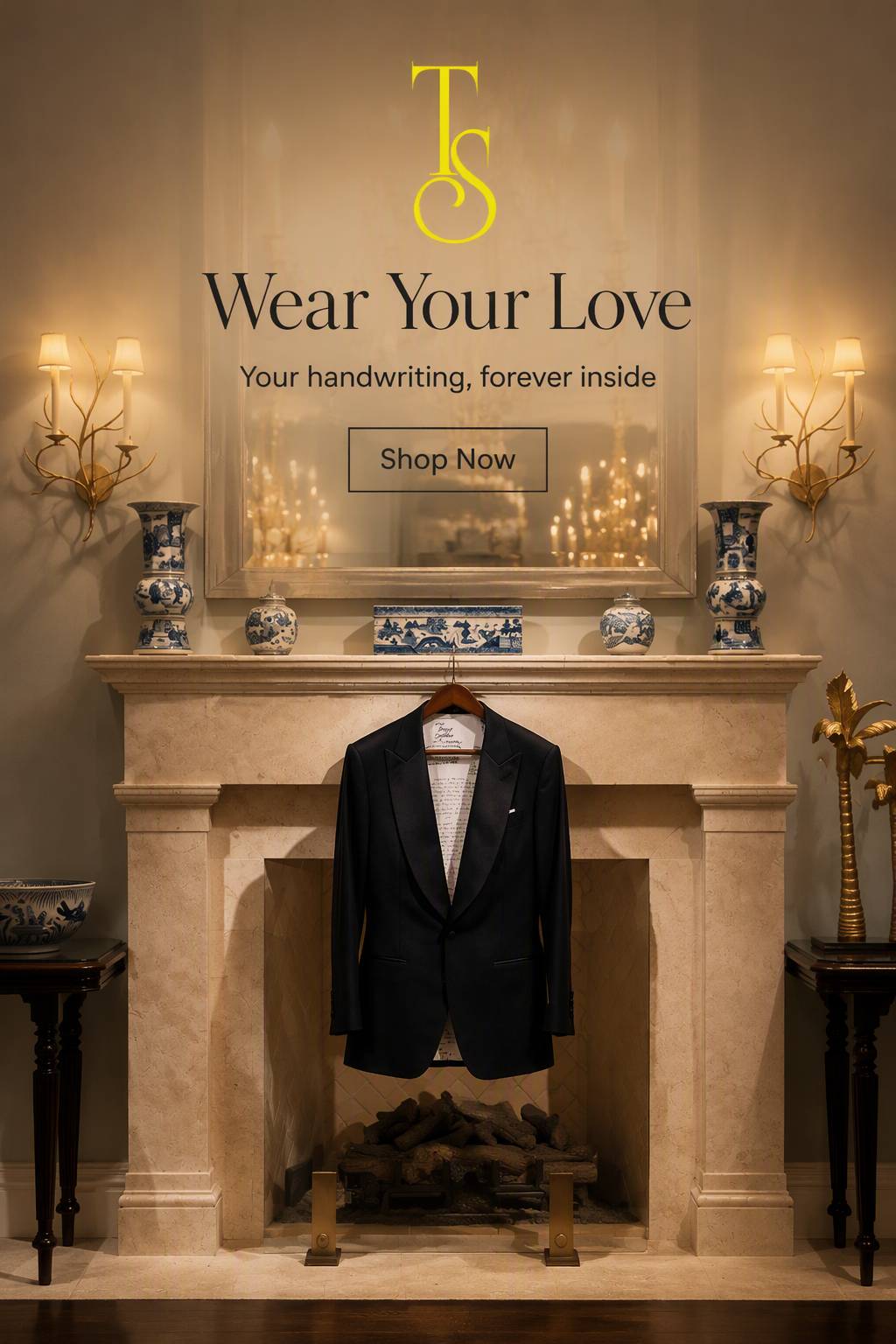 The Love Notes Custom Suit Lining