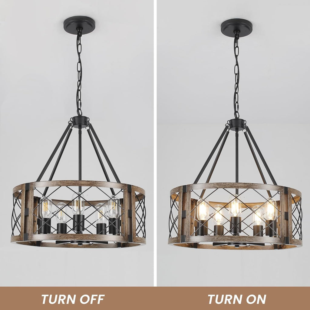 Farmhouse Round Chandelier